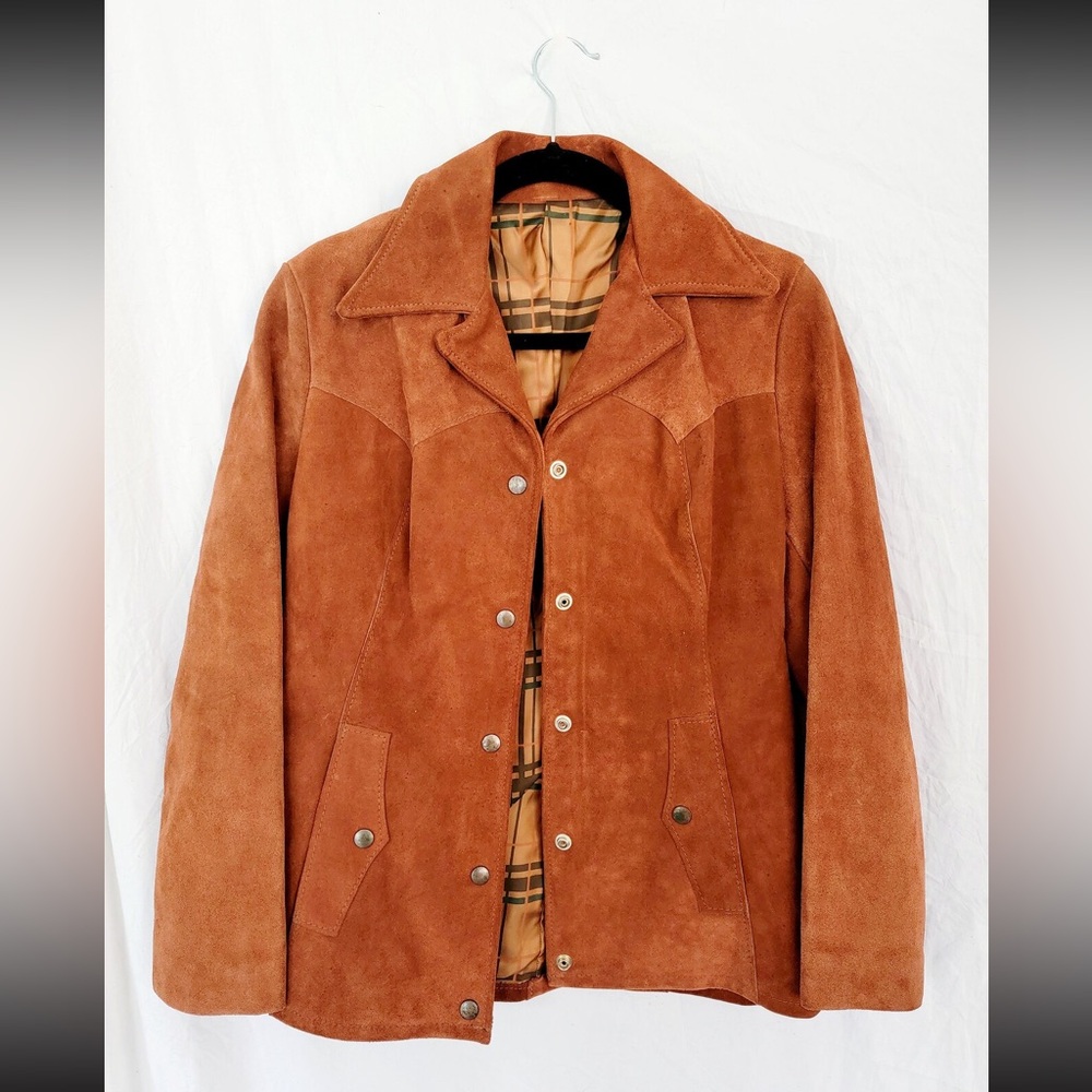 Tan Suede Trench Coat